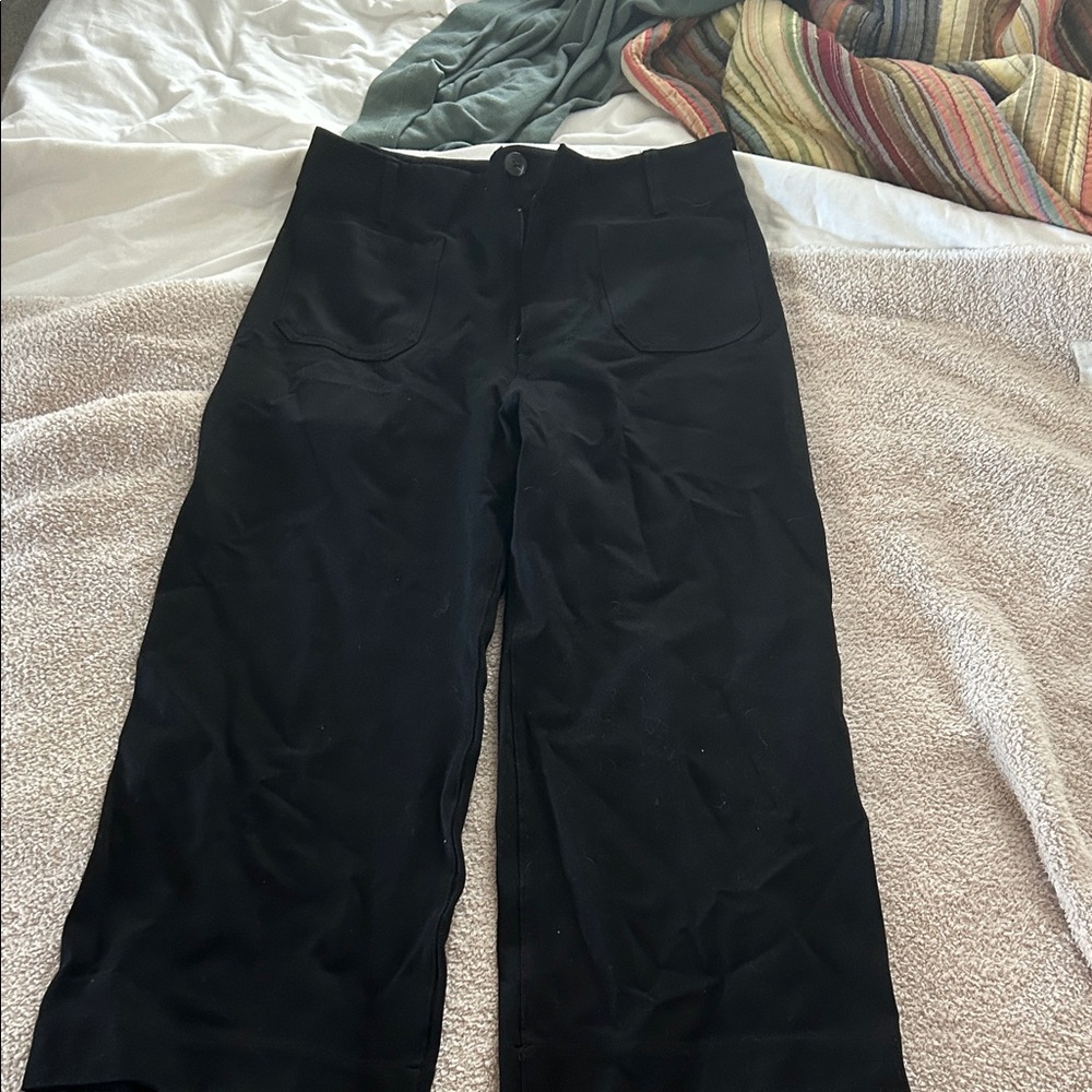 Maeve Black Cropped Pants